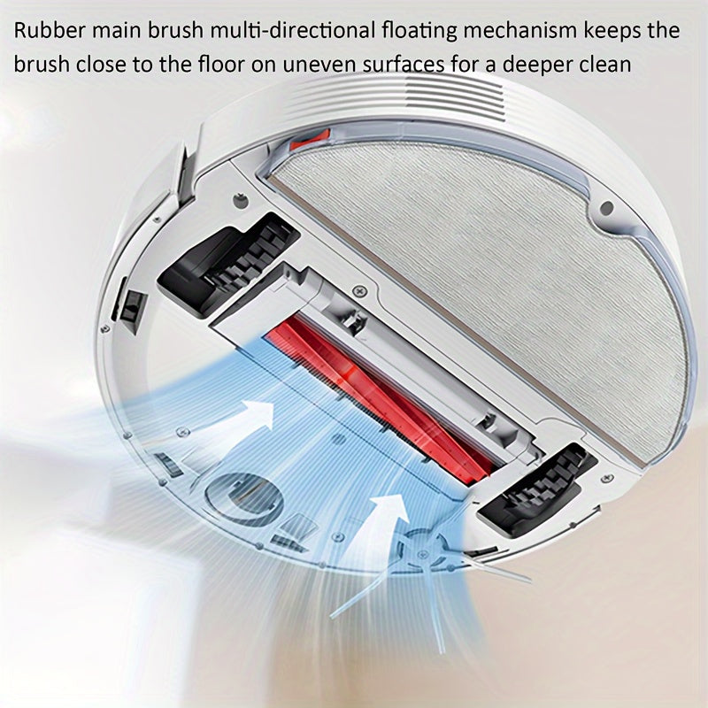 Durable plastic replacement main brushes compatible with various Roborock robotic vacuum cleaners, including S7, S7+, S7 MaxV, S7 MaxV Plus, T7S, T7S Plus, Q7, Q7+, Q7 Max, and Q7 Max+. This 3-pack is the perfect floor attachment accessory for