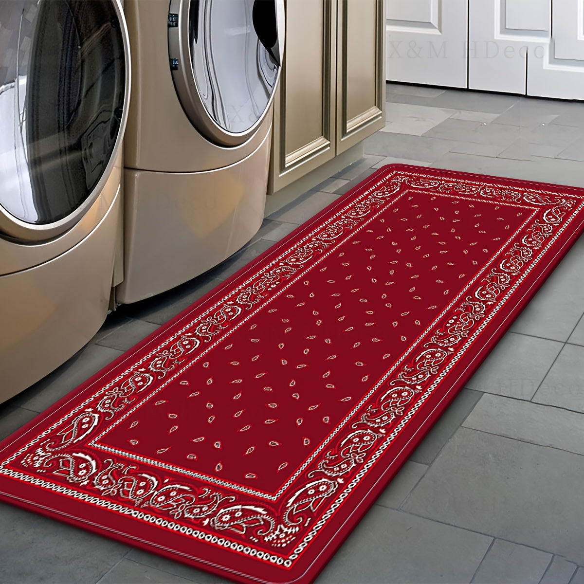 Waterproof Non-Slip Indoor Door Runner Rug for Kitchen, Home Office, Sink, Laundry - Quick Dry, Absorbent, Comfortable, 1 Piece