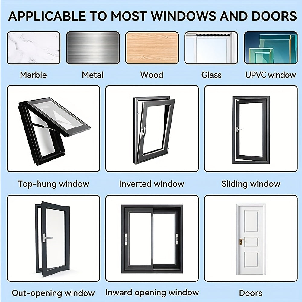 Set of 2 window locks for PVC windows, designed for security with screws and keys.