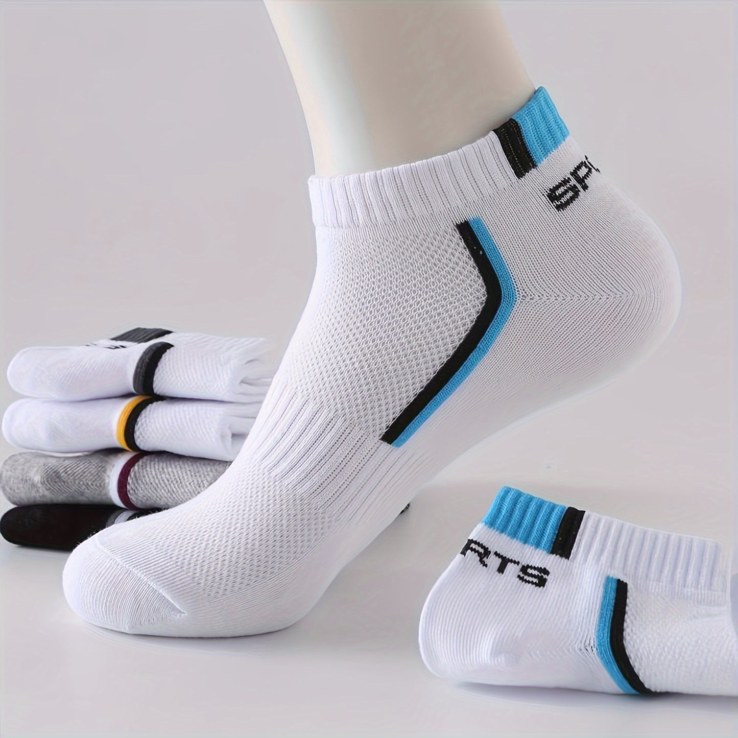 Spring/Summer Thin Breathable Men's Short Socks in 10/20/30 Pairs, Comfortable for Casual Travel