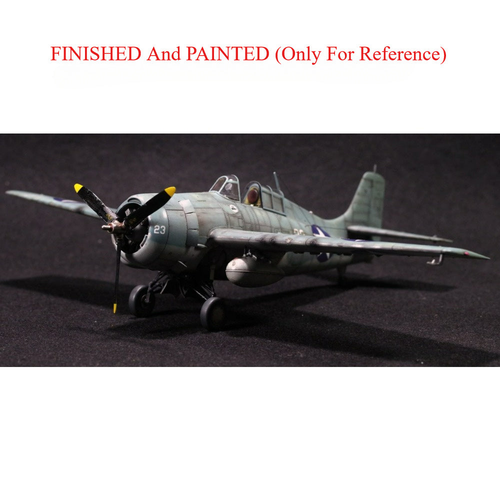 Academy F4F-4 Wildcat plastik model to'plami 1/48 o'lchamda, Midvey jangida jangovar samolyot, harbiy yashil, 14 yoshdan oshganlar uchun yig'iladigan hobbi modeli