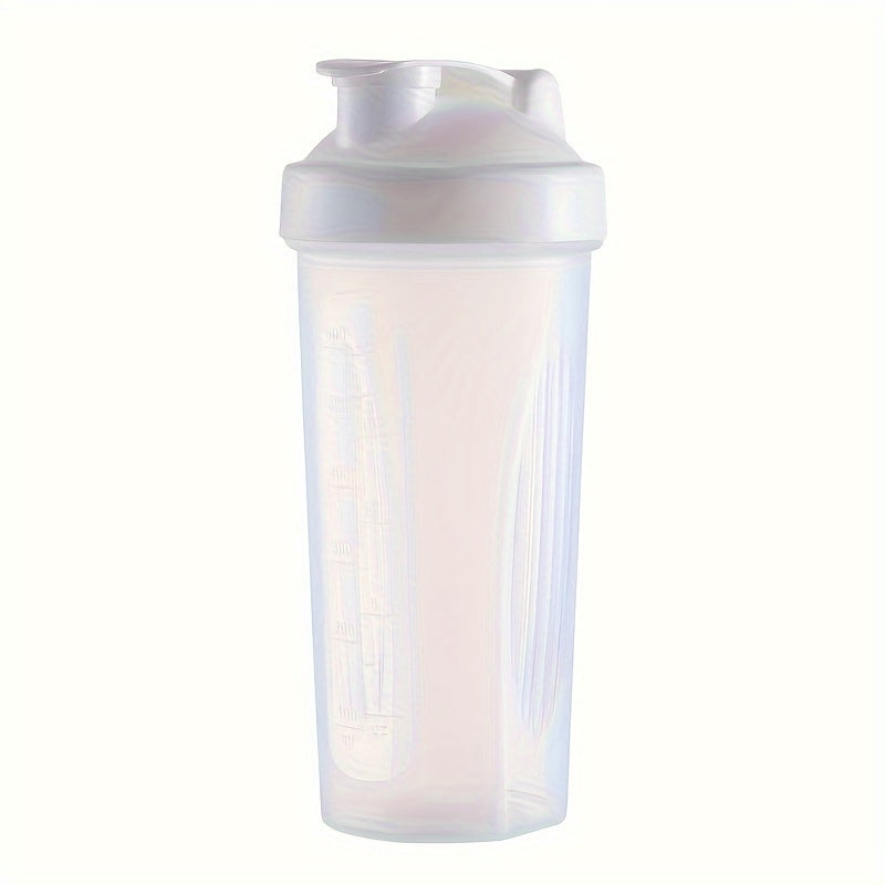 FitnessPro Protein Shake Bottle: Rectangular sports water bottle, PVC-free, hand wash only, no batteries required, for workout supplements and summer hydration.