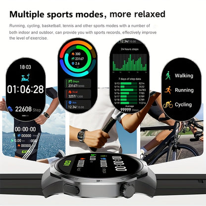 2025 New GPS Motion Trajectory Smart Watch for Men Watch 5 Max with AI Voice Wireless Call NFC, 100+ Sports Modes, Outdoor Sports Men'S Smart Watch, Fitness Tracker with Compass, Father'S