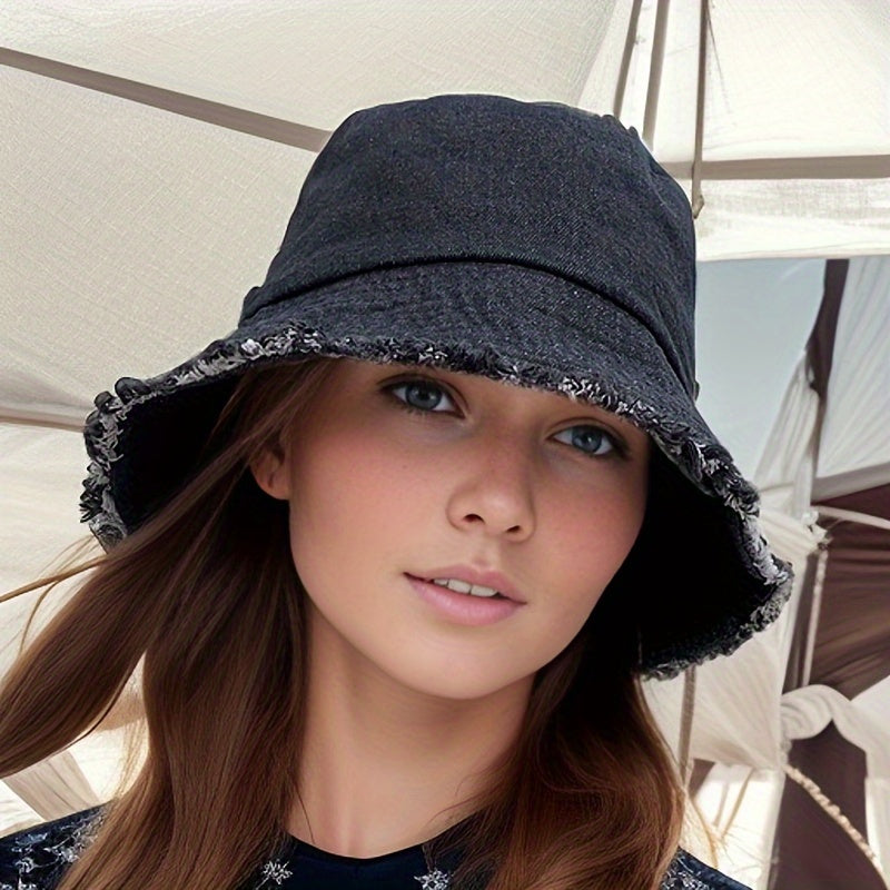 2024 New Spring/Summer Fisherman Hat, Sun Hat, Casual and Fashionable, Travel-friendly, UV Protection.