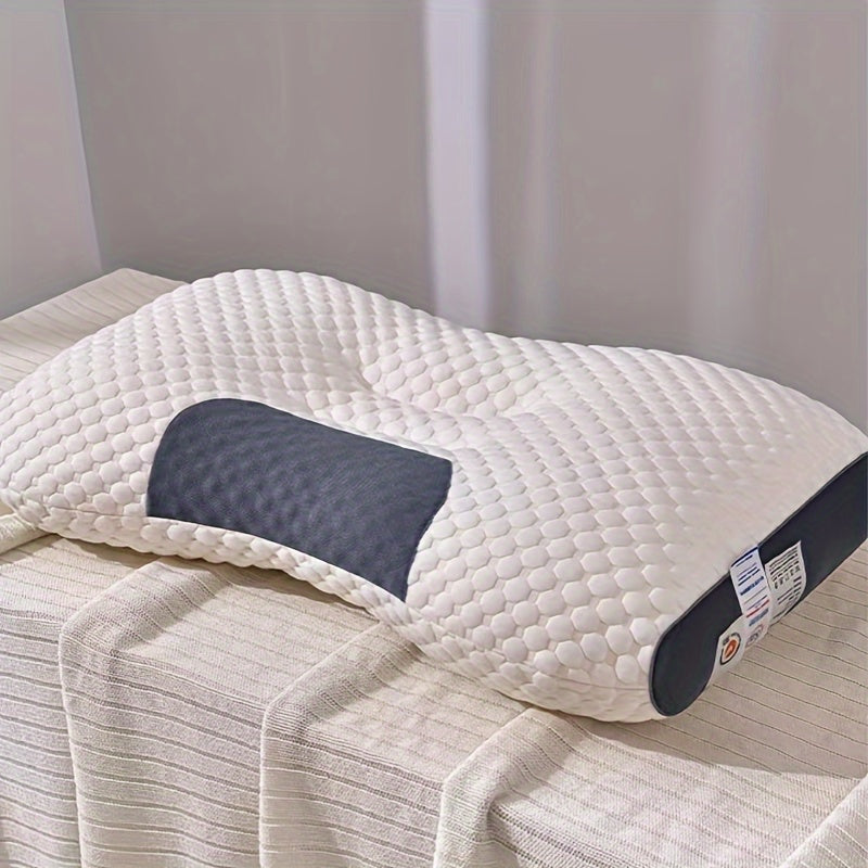 Ergonomic Cervical Neck Support Pillows for Spine Alignment and Deep Sleep - Choose from 1 or 2 pieces. Designed for Comfortable Side and Back Sleeping, these pillows are Durable and Machine Washable. Made with Polyester Fiber for All-Season Comfort