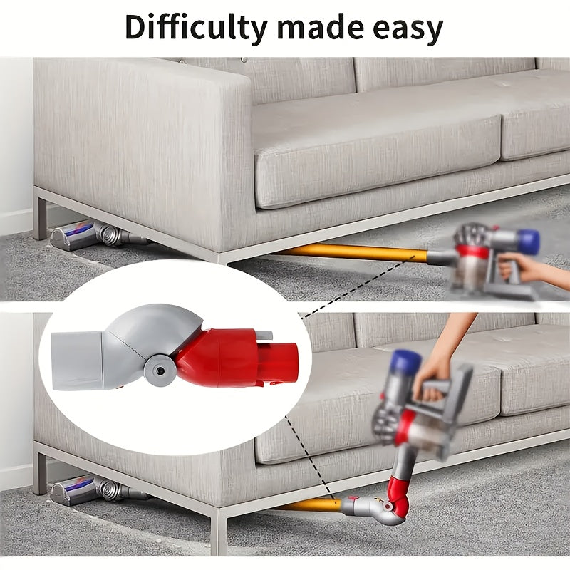 The Low Telescopic Adapter is compatible with Dyson Vacuum Cleaner Accessories V7, V8, V10, V11, and V15, and includes a swivel head for easy connection adjustments.