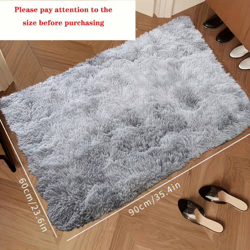 Indulgent Plush Shaggy Area Rug made of Soft Polyester Fiber, Easy to Clean and Stain Resistant, Washable, Perfect for Living Room and Bedroom, Thoughtful Home Decor Gift for Loved Ones.