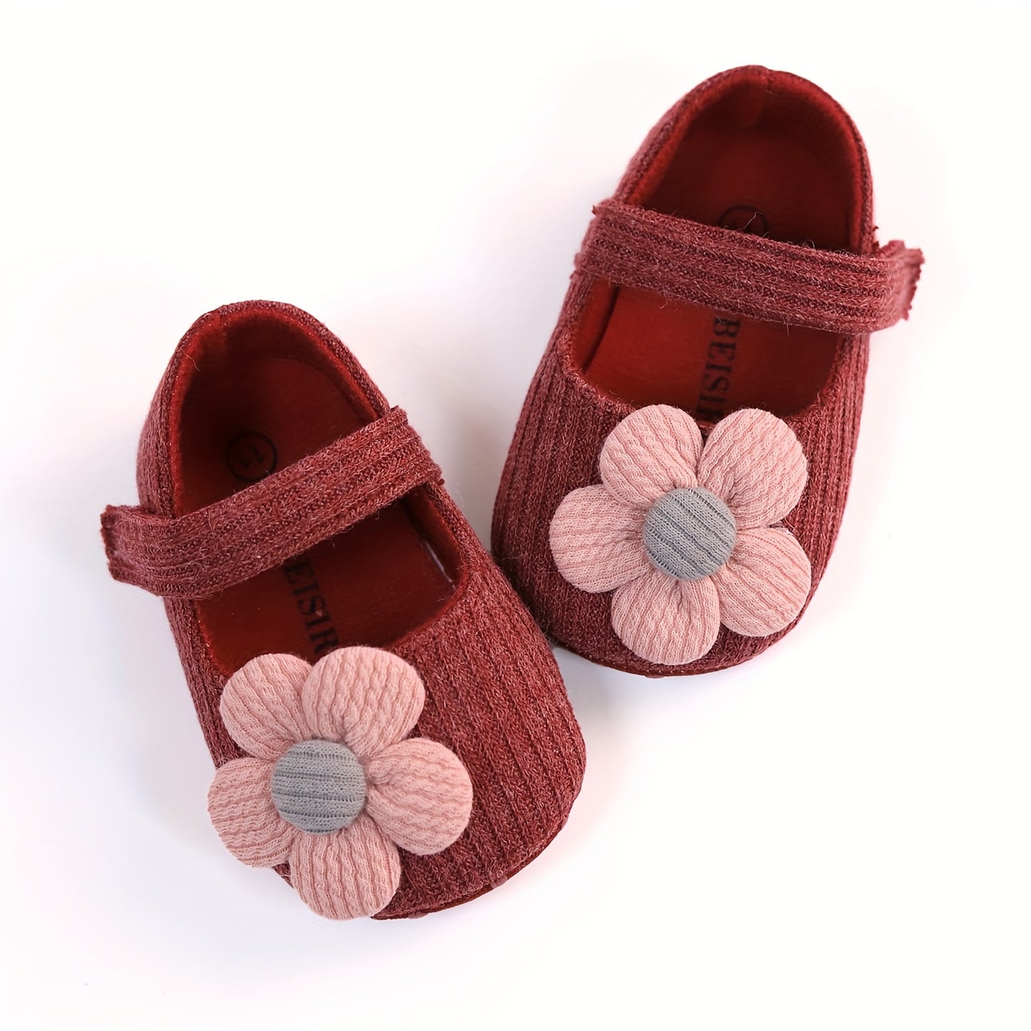 Toddler sunflower princess shoes for daily wear in spring and fall, lightweight, non-slip, and colorful candy-like design.