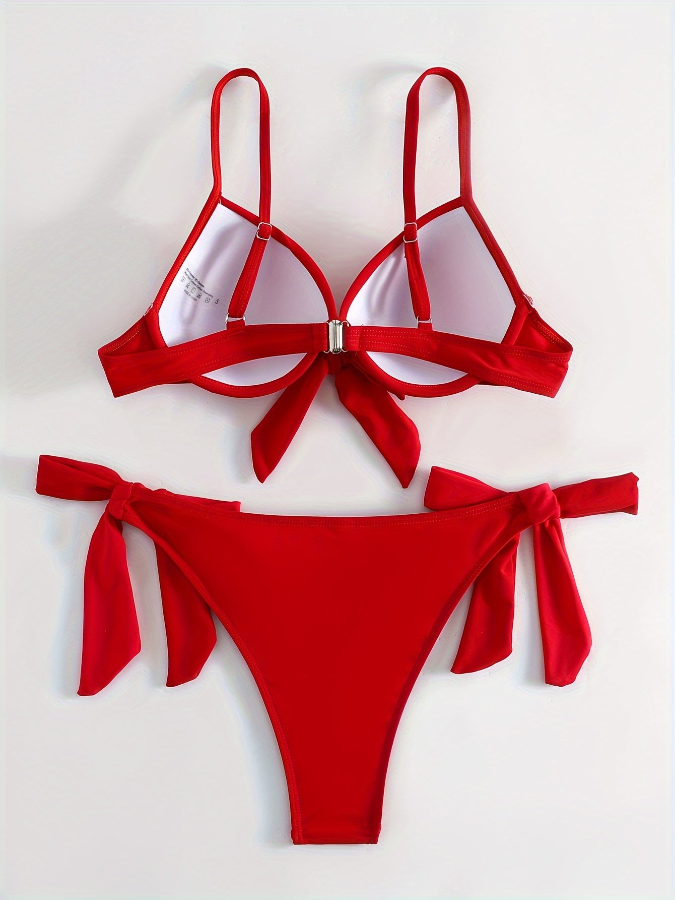 Big Red Hard Pack Strap Bikini Set