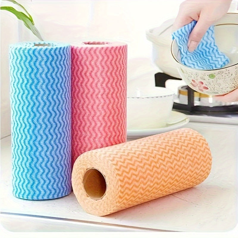 Pack of 50 reusable disposable kitchen cleaning wipes that are non-oily and food-safe. Great for outdoor kitchen appliances and cleaning tools, these multipurpose scrub pads are perfect for any mess.