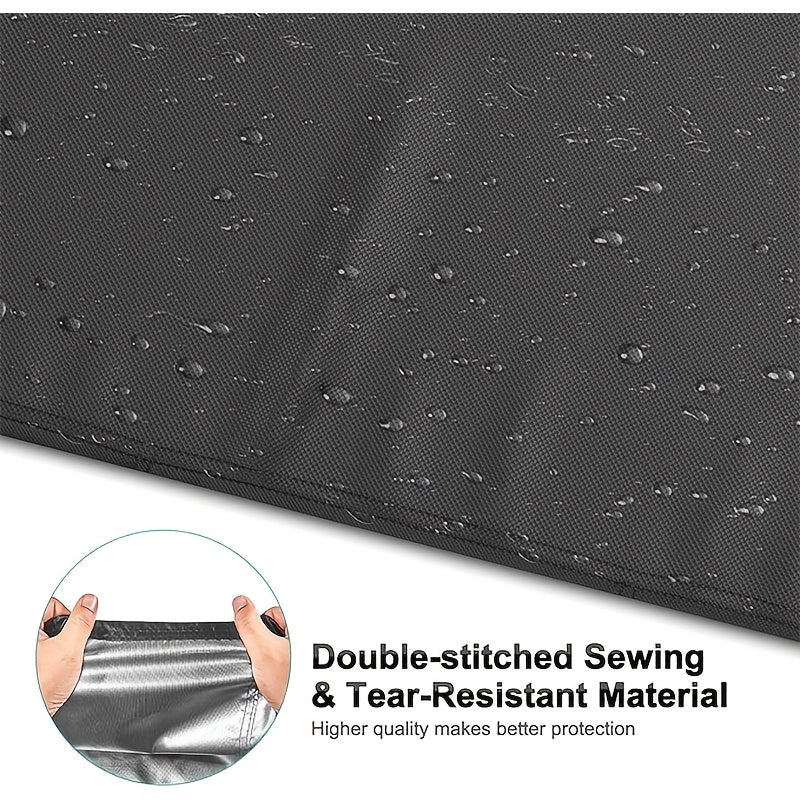 Protect your outdoor air conditioner unit year-round with this durable black PVC cover. Designed to resist rain, dust, sunlight, and corrosion, it features a secure zipper closure for easy on/off. Includes a convenient storage bag for when not in use.