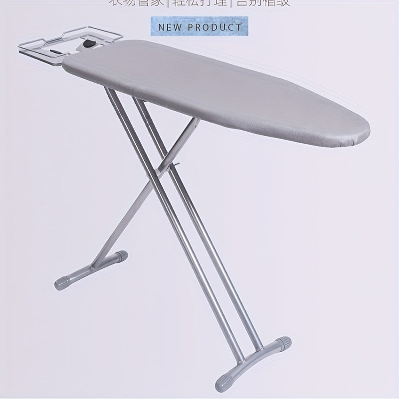 Folding Ironing Board with Adjustable Height and Heat-Resistant Surface, Ideal for Home and Hotel Use, Foldable Metal Frame Ironing Board