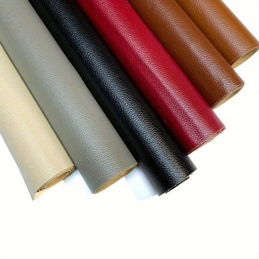 Get a roll of Self-Adhesive Soft Faux Leather Repair Film, measuring 35.0x50.01 cm. This waterproof and fade-resistant film is perfect for repairing sofas, car seats, and motorcycle seats. It's easy to apply with no power needed and comes in beige, light