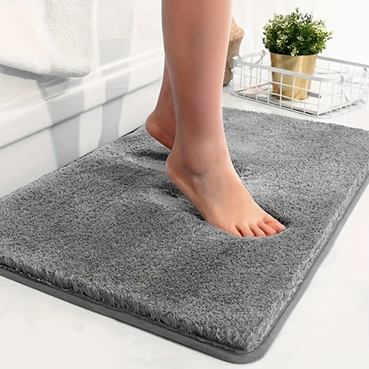 Premium, thickened bathtub rug with plush absorbent and non-slip features. Fade resistant, comfortable carpet for bathroom and room decor.