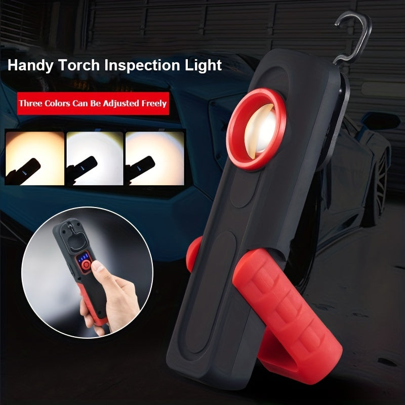 Auto repair working lights include USB flashlight, inspection light, and paint finish lamp for car detailing.