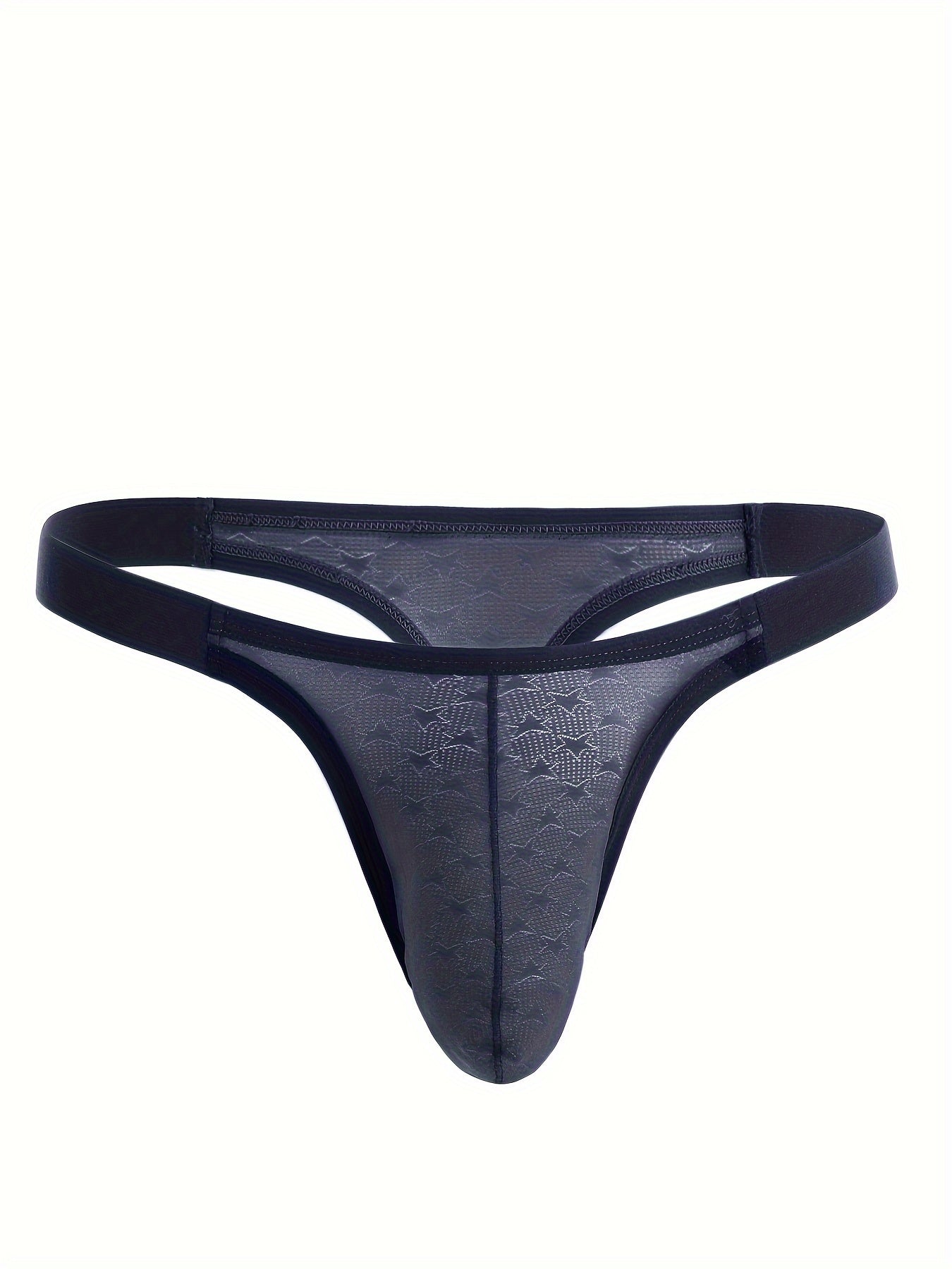 Men's sexy low rise thong underwear with soft, smooth, stretchy, and breathable fabric.