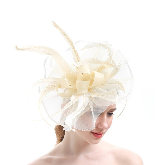 Stylish Fascinator Hats featuring Veil, Feather, and Bow - Perfect for Weddings, Proms, Kentucky Derby, and Photoshoots - Complete your Look with Fashionable Hair Accessories