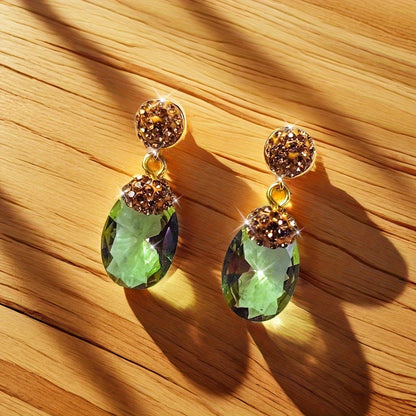 These Sultanite Diaspore Earrings are perfect for weddings, parties, and daily wear. The color-changing stones shift with different lighting, creating a dynamic and eye-catching look.