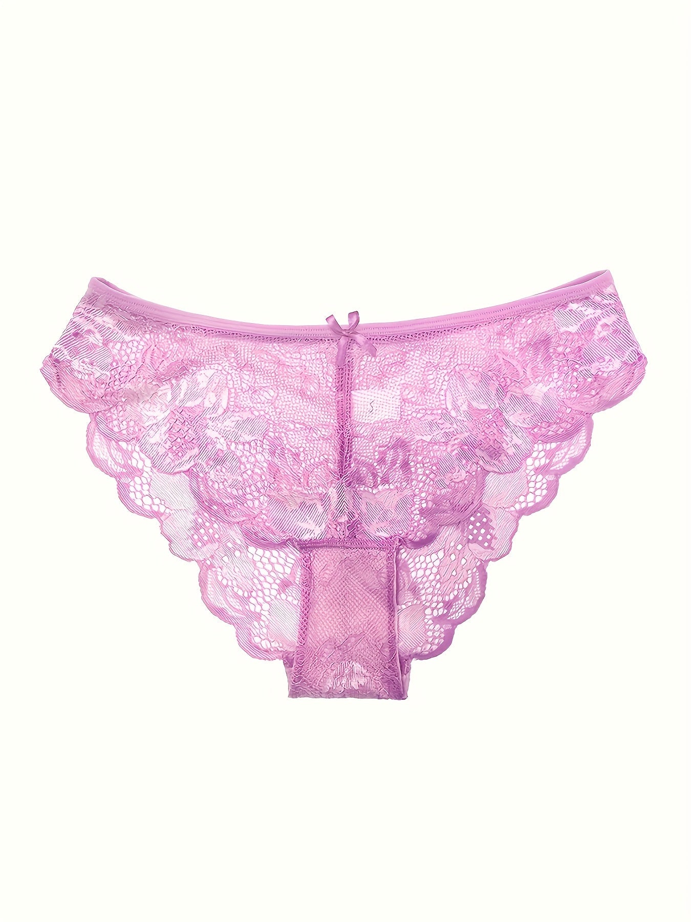 Sensual lace low waist panties for women, with a breathable and alluring hollow design.