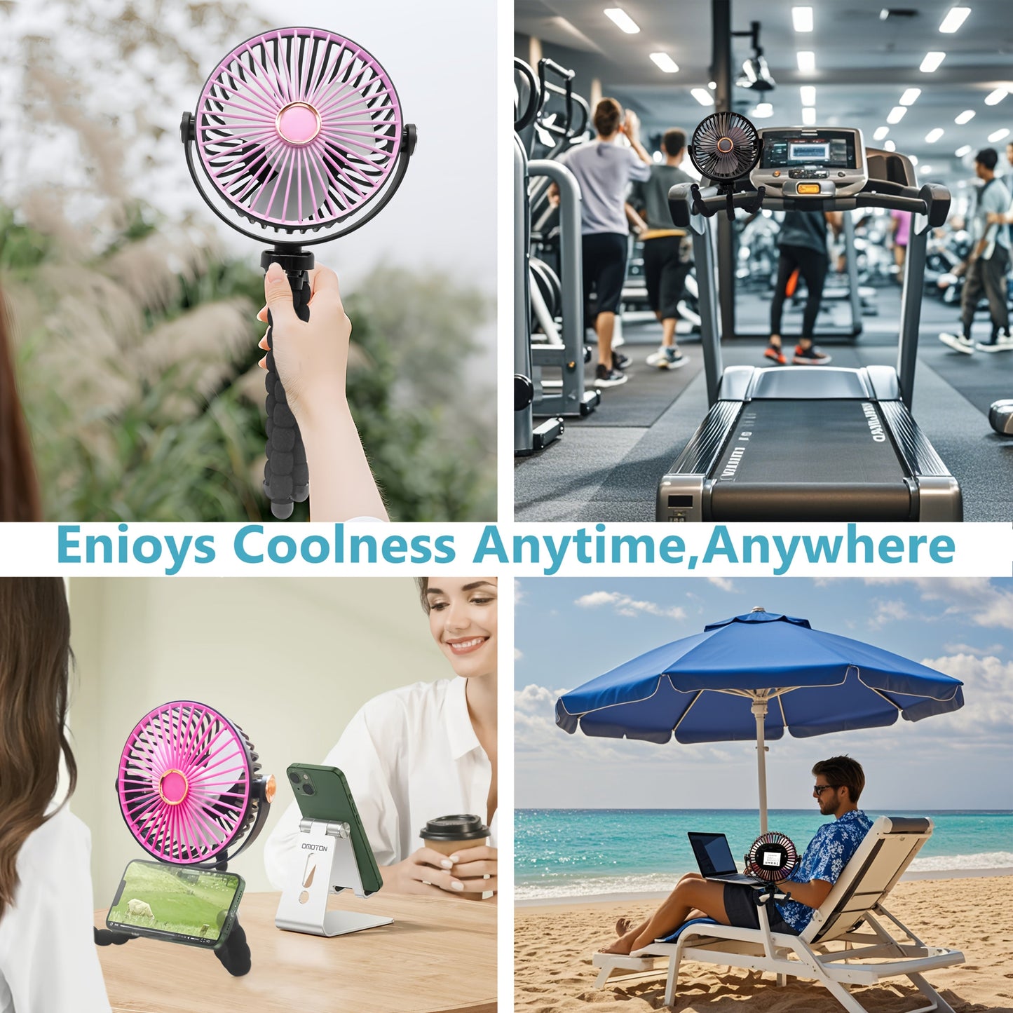 Stay cool on the go with our 1pc Sleek USB Portable Folding Fan. Enjoy 3-speed settings, quiet operation, and durable ABS material. Ideal for both indoor and outdoor travel. Comes with a convenient lanyard for easy carrying. This portable personal fan is