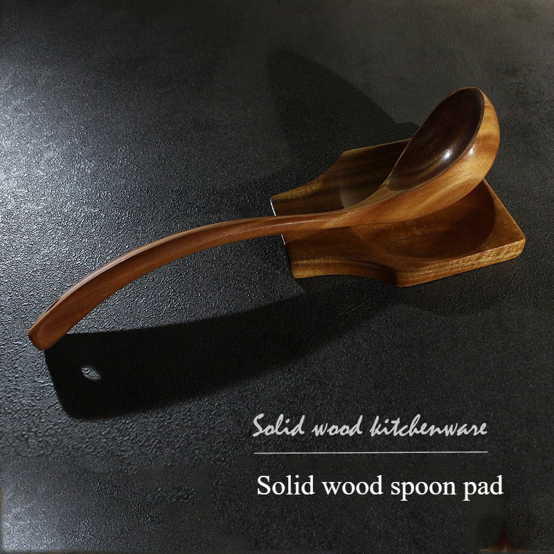 Durable Teak Wooden Cooking Spoon Set with Holder - Perfect Kitchen Utensils for Cooking and Serving, Great Holiday Present