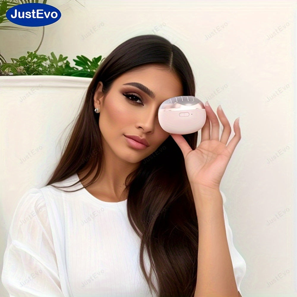 JUSTEVO Electric Nail Clipper is a USB rechargeable tool with a 400mAh lithium polymer battery. It is perfect for manicure, nail filing, polishing, and shaping. An ideal gift for friends