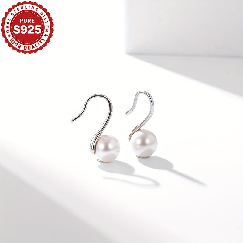 Jewelry featuring 925 Sterling Silver and Natural Freshwater Pearls in Hypoallergenic Ear Hooks