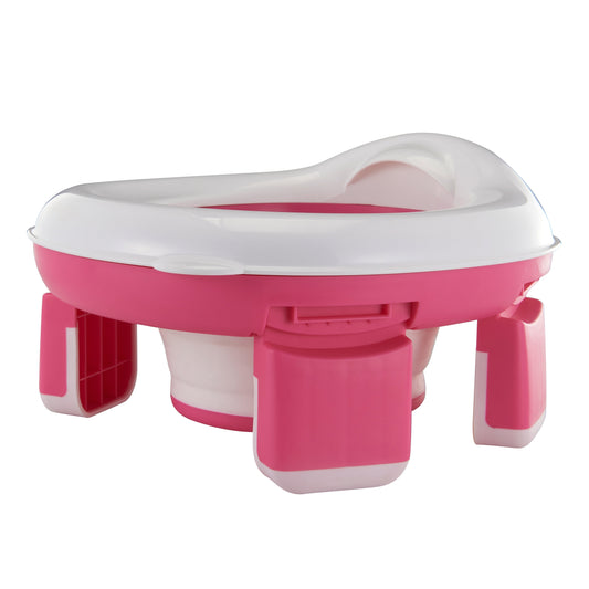 Travel-friendly potty for kids - collapsible and spill-proof portable toilet perfect for on-the-go emergencies in the car. Suitable for toddlers and young children.