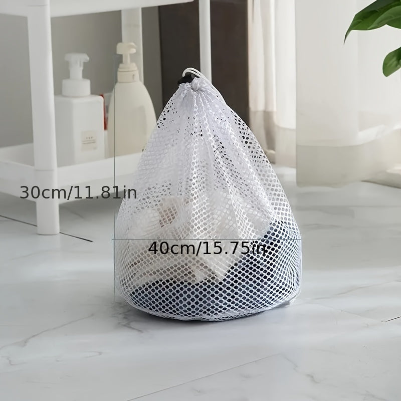 Durable Mesh Laundry Bag with Drawstring Closure - Multi-Purpose Organizer for Delicates, Undergarments, Socks & More - Ideal for Home, Dorms, and Travel