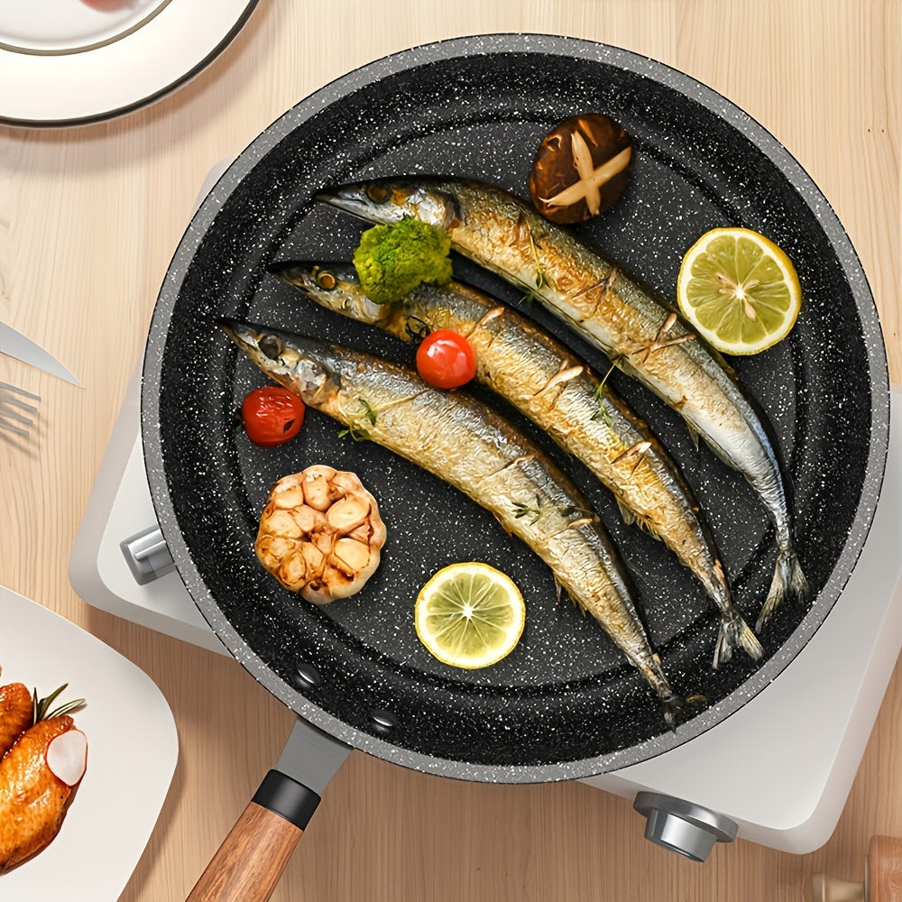 Multi-Purpose Cast Iron Skillet Set with Lid - Ideal for Cooking Steak, Pancakes & More - Suitable for Use on Any Stovetop, Simple to Clean