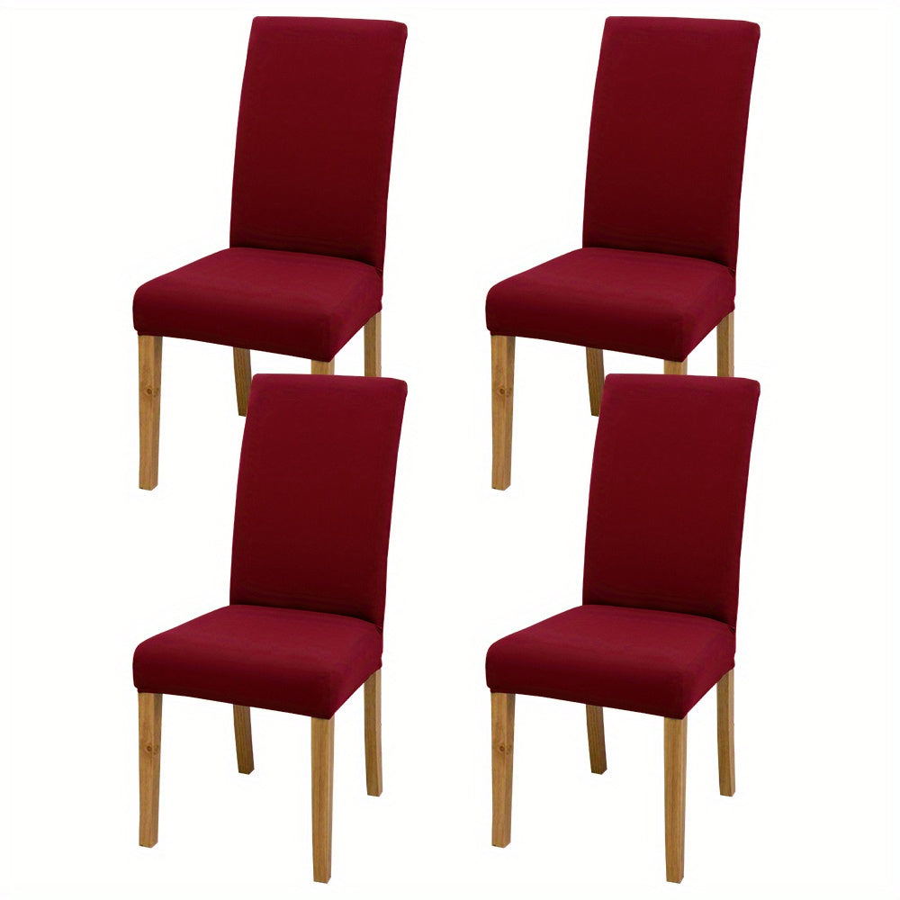 4/6 pcs Elastic Chair Covers for Home Kitchen