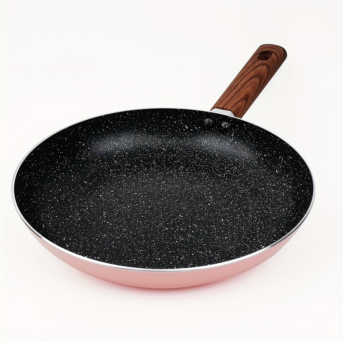 This adorable non-stick frying pan in charming pink and blue is perfect for cooking eggs. It is ideal for use on gas stoves with open flames.