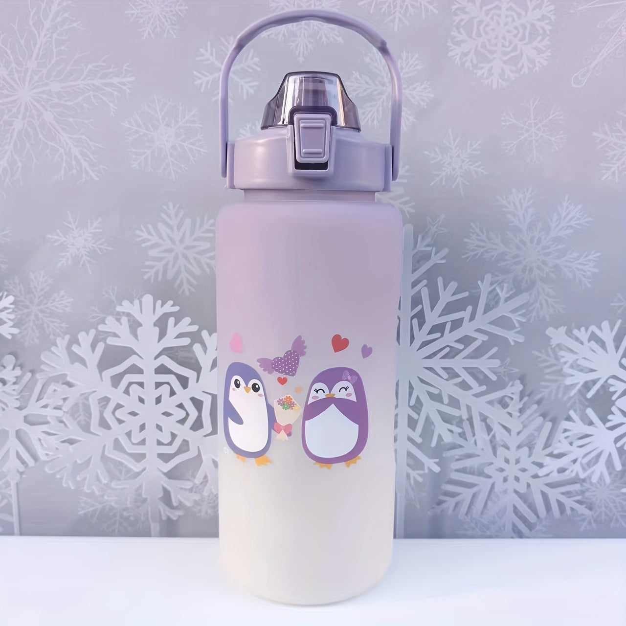 Cartoon cute sports water bottles in multiple sizes, ideal for gifts and use in various settings such as office, school, gym, and outdoor activities.