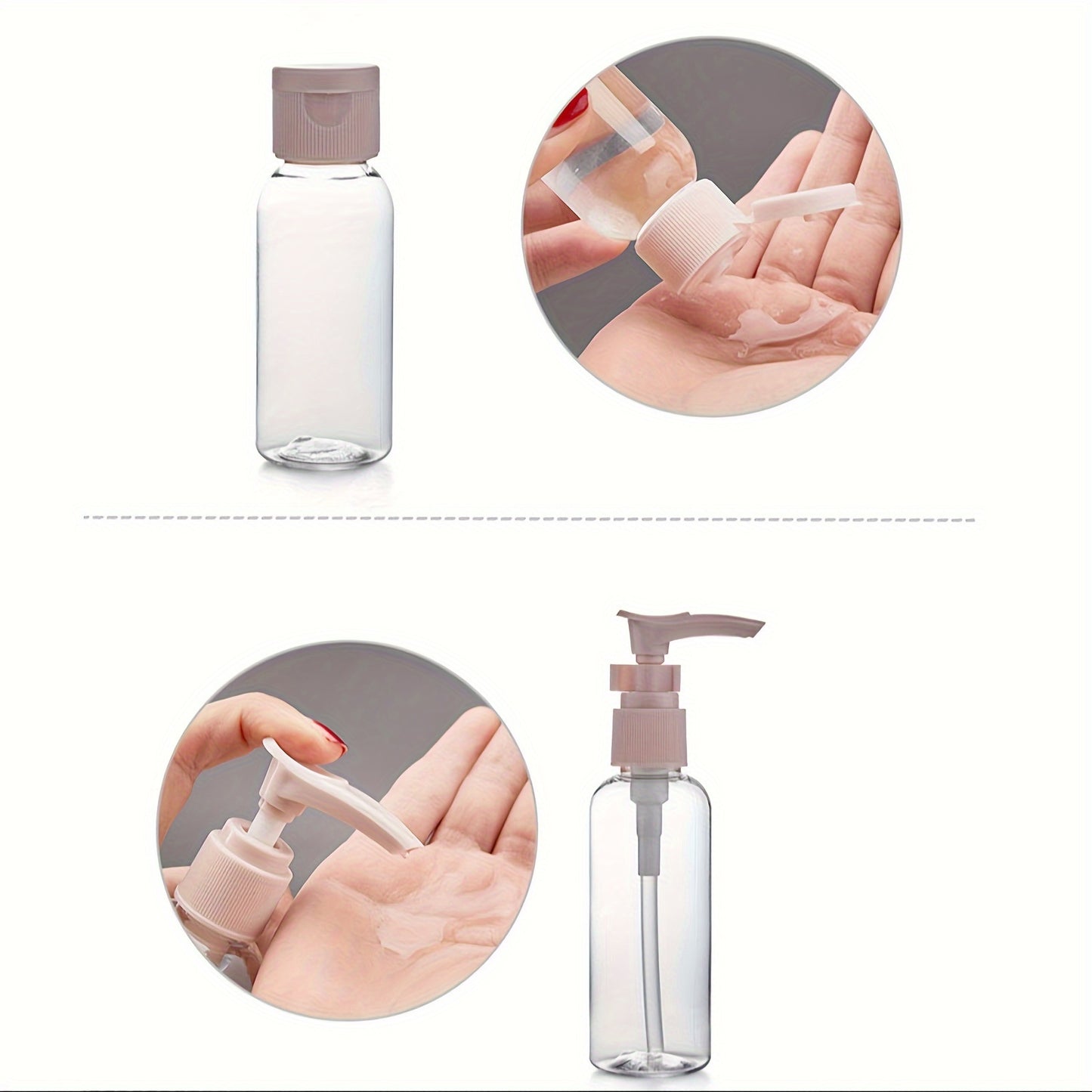 11-piece set of refillable travel bottles for toiletries and liquids, ideal for shampoo, conditioner, lotion, soap, and body wash.