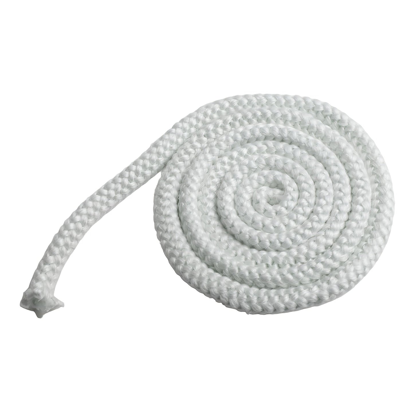 Strong and Reliable White Metal Fireplace Gasket Rope for Woodburner Stove Doors, Ensuring Heat Insulation and Fire Safety