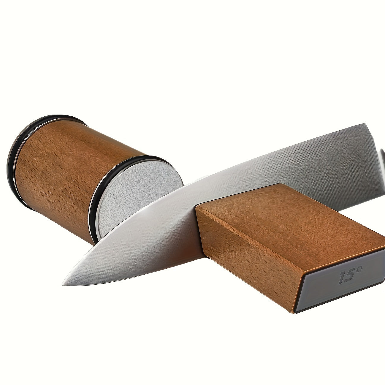 Get your hands on the Rolling Knife Sharpener – the ultimate tool for sharpening kitchen knives! This convenient system provides a 15-degree sharpening angle for precise results. A must-have for any kitchen, this kit includes everything you need to keep