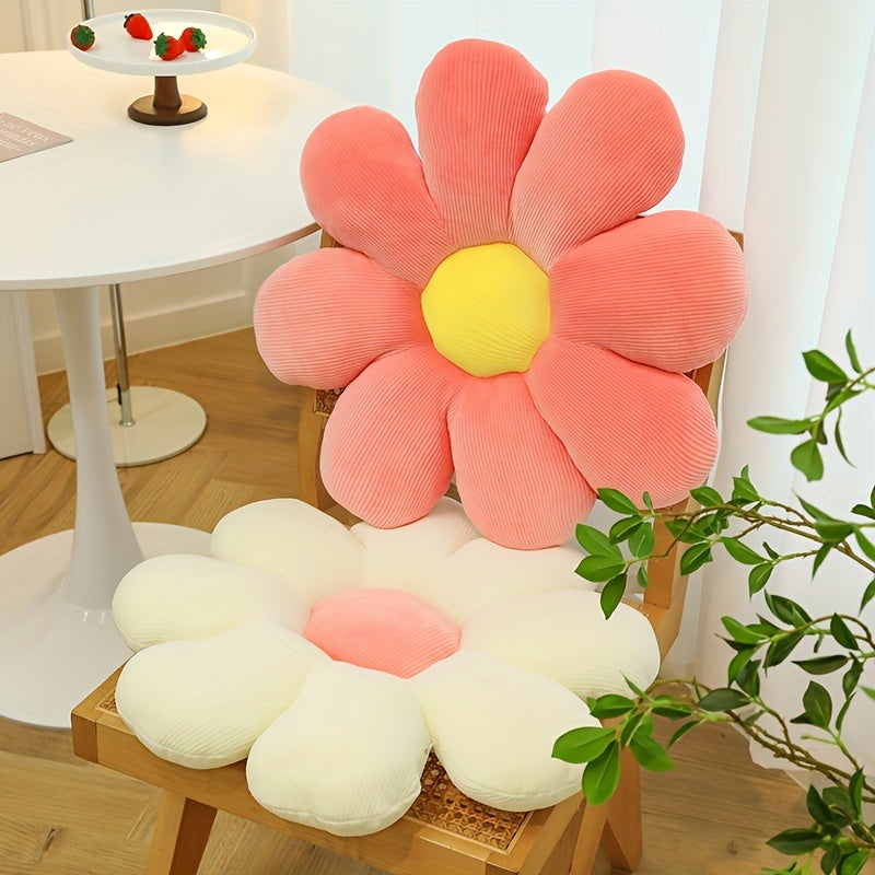 Soft and cozy flower-patterned pillow cushion for bedroom, dorm room, and home decor.