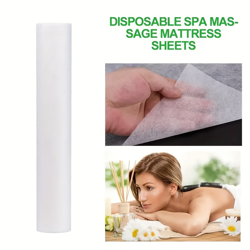 100 disposable bed sheets and mats for beauty salons are hygienic, odorless, and ideal for massage, tattoos, and spa treatments.