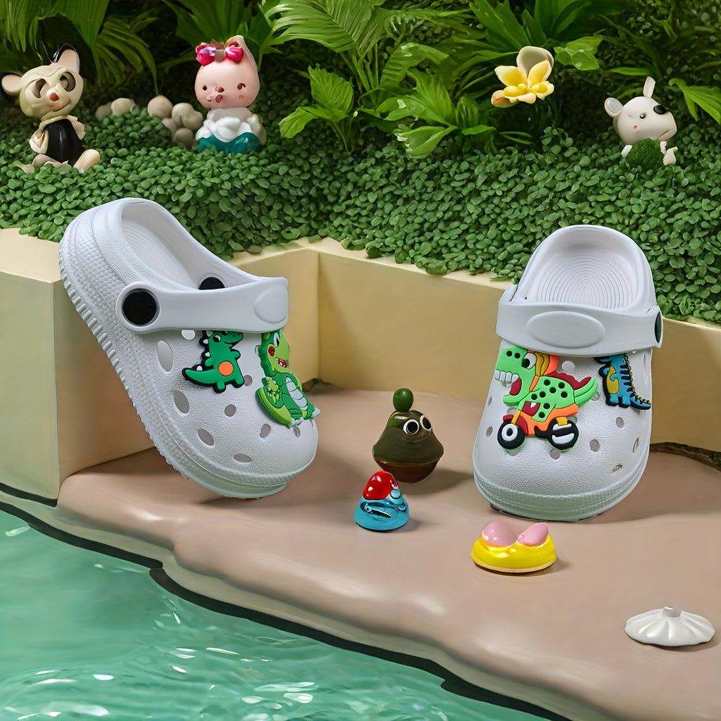 Kids' Summer Clogs - Breathable EVA Sandals with Cartoon Design - Perfect for Indoor/Outdoor wear.