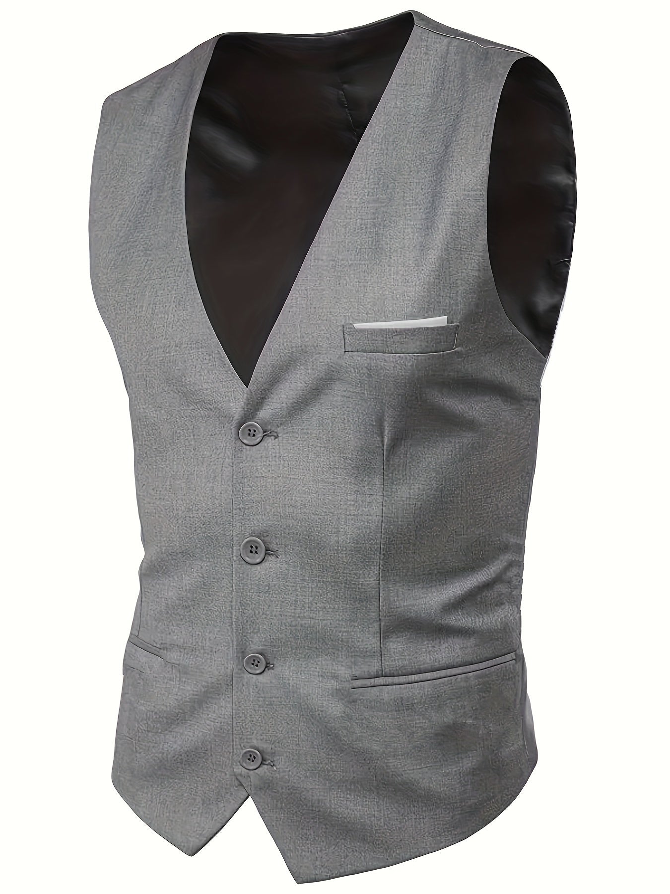 2024 Fashion New Men's Stretch Fabric Business 3pcs Set: Slim Fit Suit, Trousers, Waistcoat