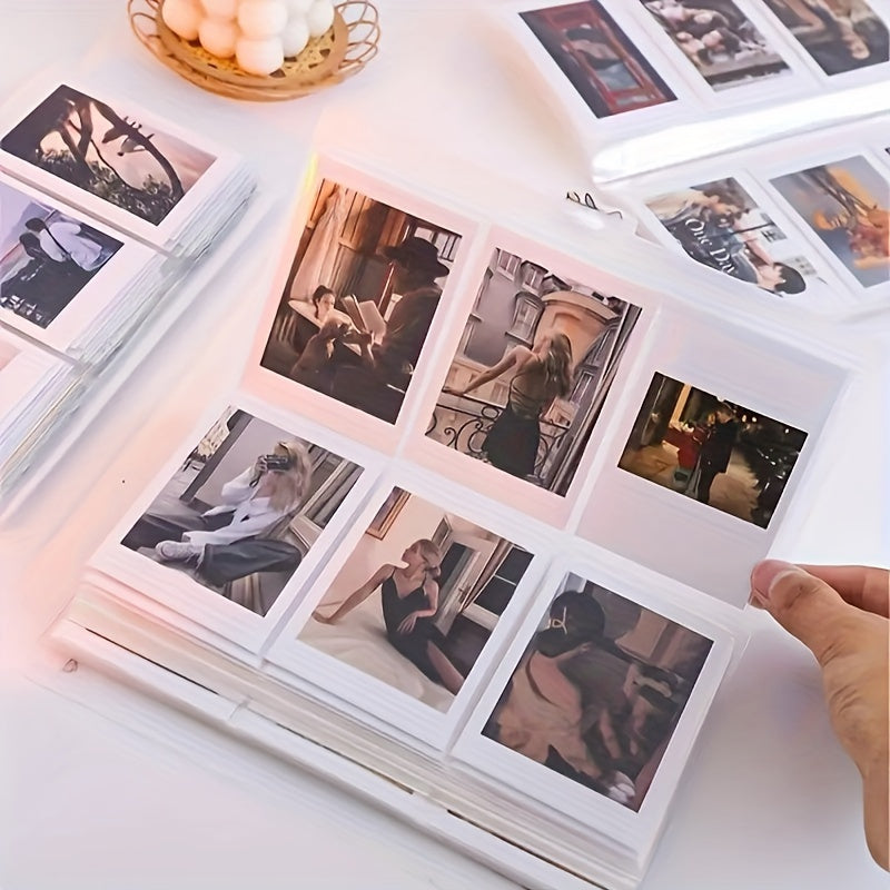 3-inch photo album for storing photos, postcards, movie tickets, and memories. Perfect gift for Valentine's Day, Christmas, or New Year.