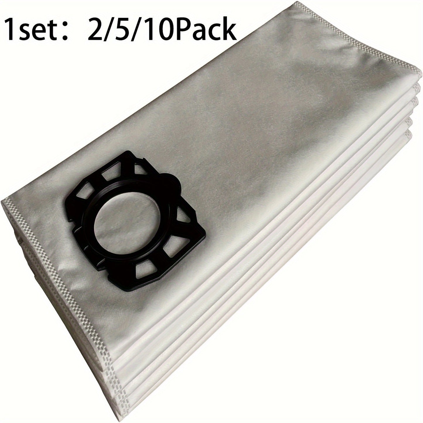 [Best-Selling] Choose from 2, 5, or 10 Replacement Fleece Filter Bags that are Compatible with Kärcher Karcher WD4 WD5 WD5/P MV4 MV5 MV6 Wet & Dry Vacuums - Replaces Karcher 2.863-006.0