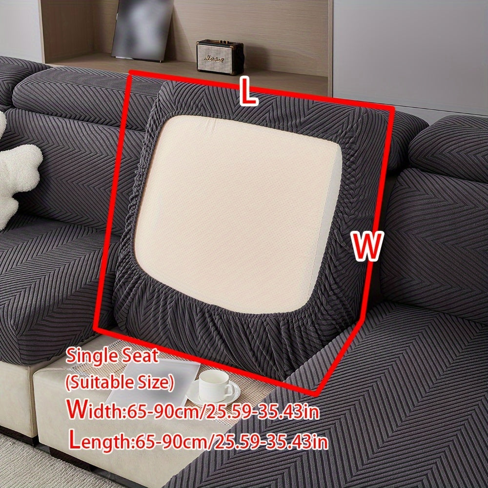 1pc Anti-splash, anti-slip elastic sofa cover for both chic home decor and furniture protection. Sold as single piece.