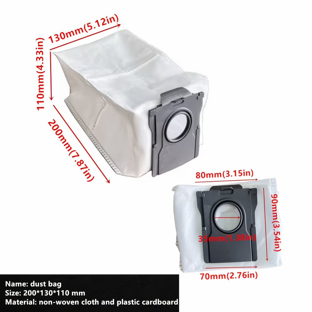 High-quality HEPA Filter Dust Bag for Dreame X30/S30/S10 Robot Vacuums - Made with durable, leak-proof non-woven cloth and hot melt edge seal for a perfect fit. Compatible with Vacuum Cleaner, Sweeping Robot, Consumables, X30 Pro, and other Dust Bag