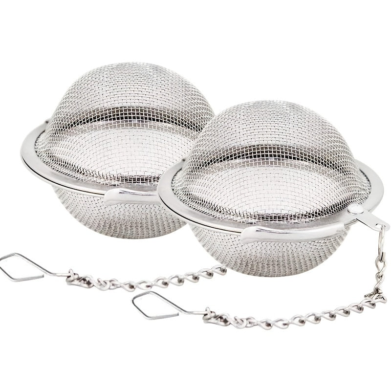 Stainless Steel Mesh Tea Ball, 1 Piece (Available in 5 Sizes: 4.32-8.38 cm) - Tea Strainer for Loose Leaf Tea - Premium Tea Infuser - Upgrade for Seasoning Herbs, Spices, and Seasonings