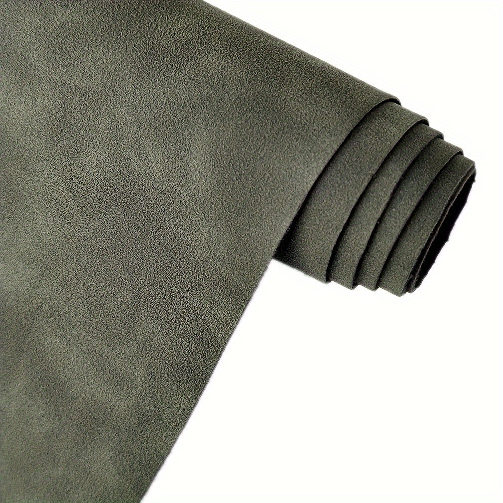 1 piece of soft smooth synthetic suede PU faux leather fabric for DIY wallets and bags.