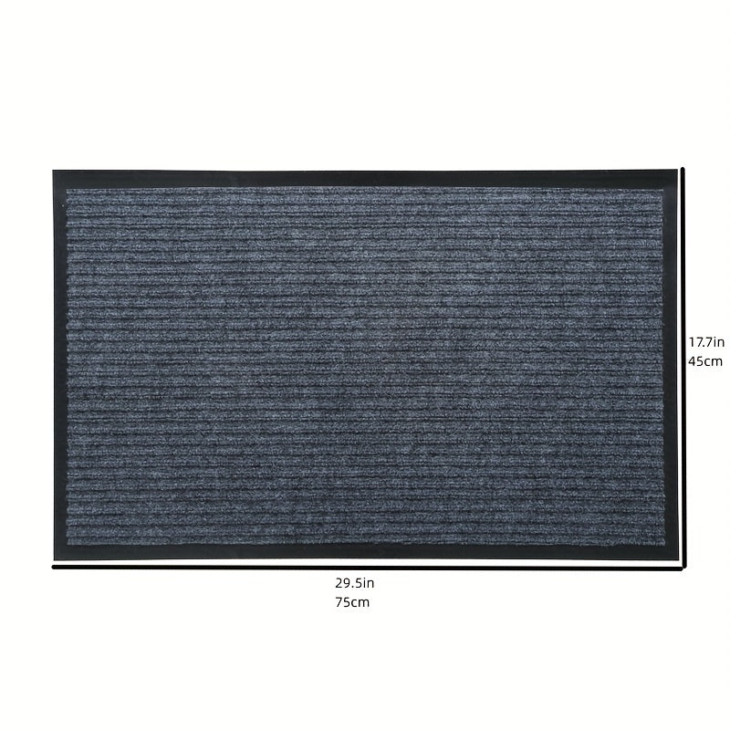 Get the 1 piece Modern Geometric Waterproof Doormat designed for high traffic areas. This indoor/outdoor entrance mat is dirt-resistant and perfect for the living room, bedroom, bathroom, kitchen, balcony, or patio. It measures 44.96x74.93cm.