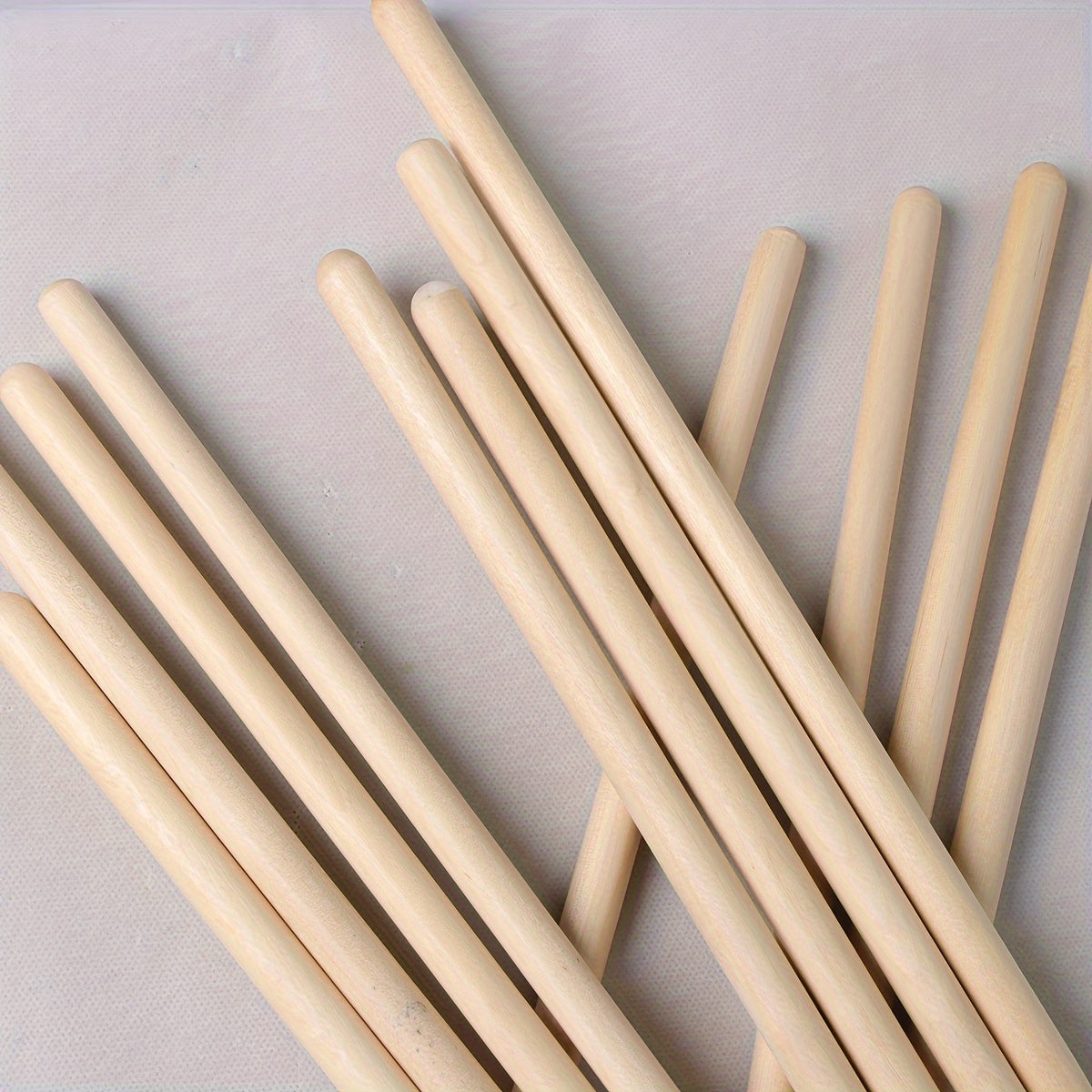 Maple Wood Drumsticks in Camel & Khaki - Uncharged, Tandem Set, Multiple Sizes