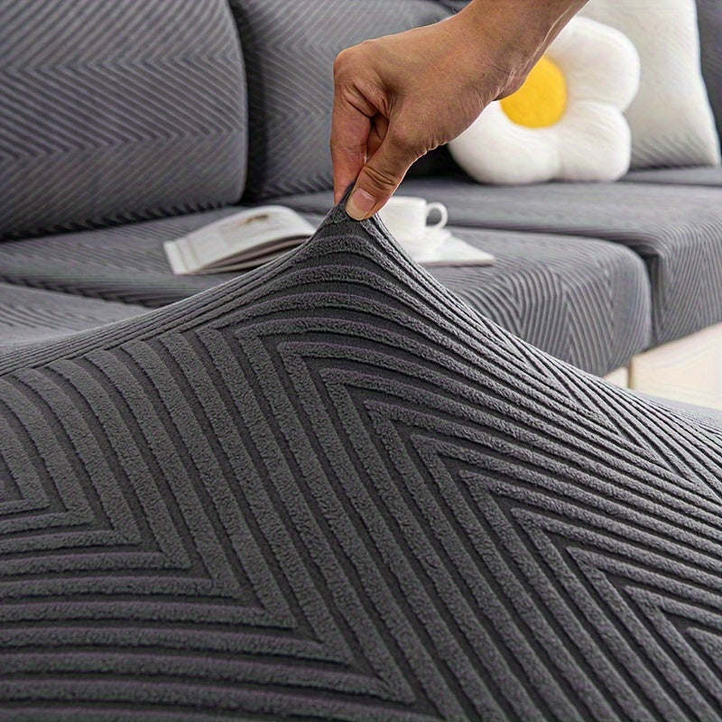 Nordic Elastic Sofa Cover for All Seasons, Pet Scratch Protection.