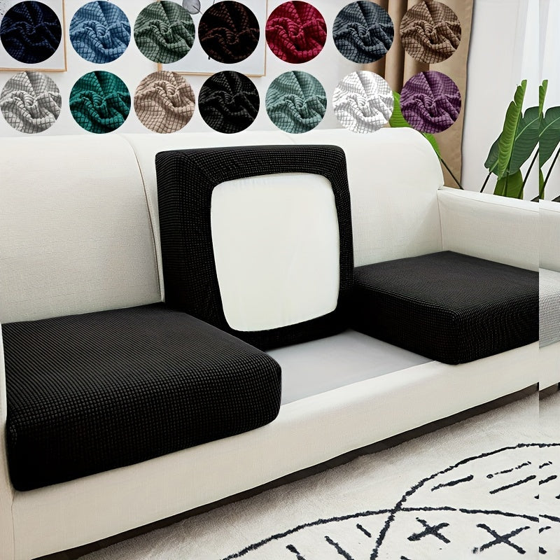 Stretch sofa cover to protect sofa cushion, suitable for bedroom, office, and living room decor.